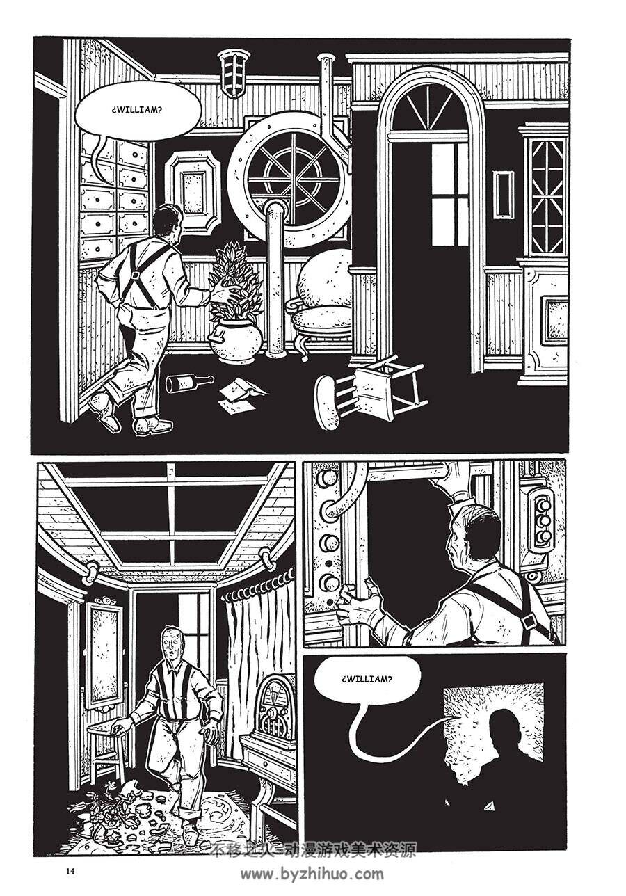 La Máquina de ardillas 全一册 hans rickheit 西班牙语黑白奇幻漫画