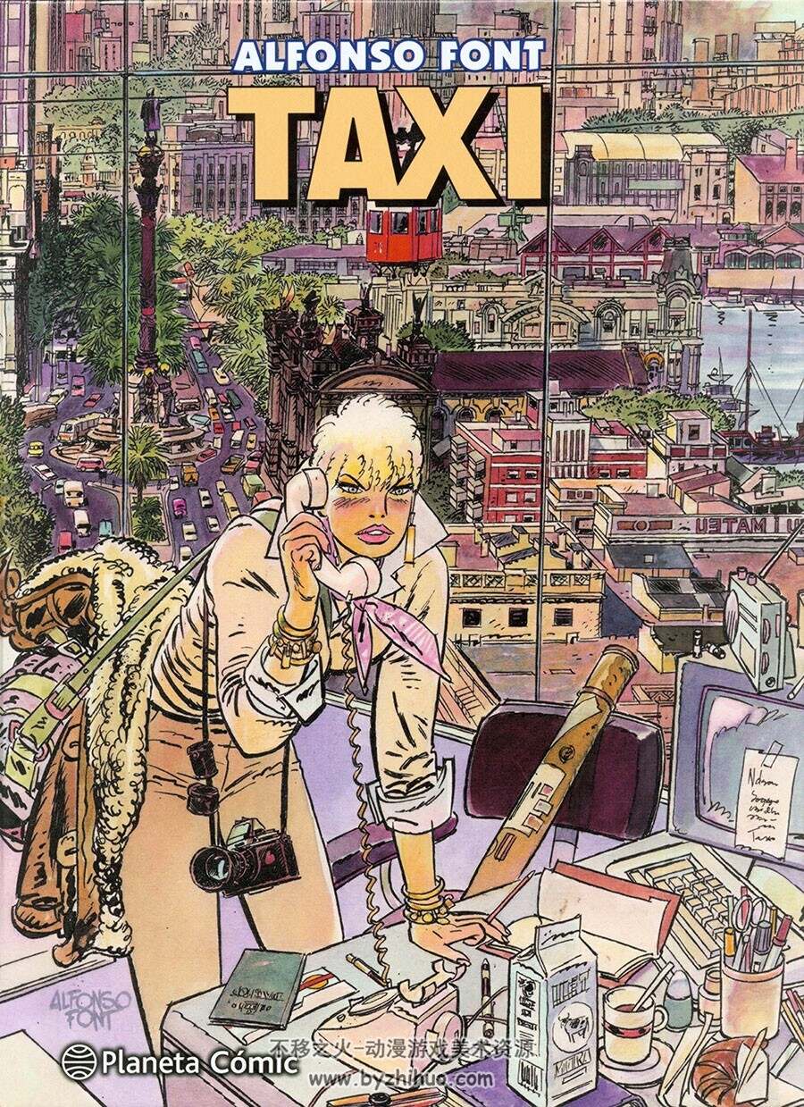 Taxi 全一册 ALFONSO FONT 手绘欧美彩色法语老漫画