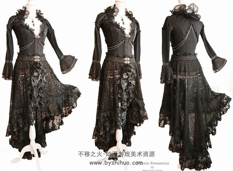 北欧式古典服装(lolita)女性服饰图片素材整理合集分享学习 1323P
