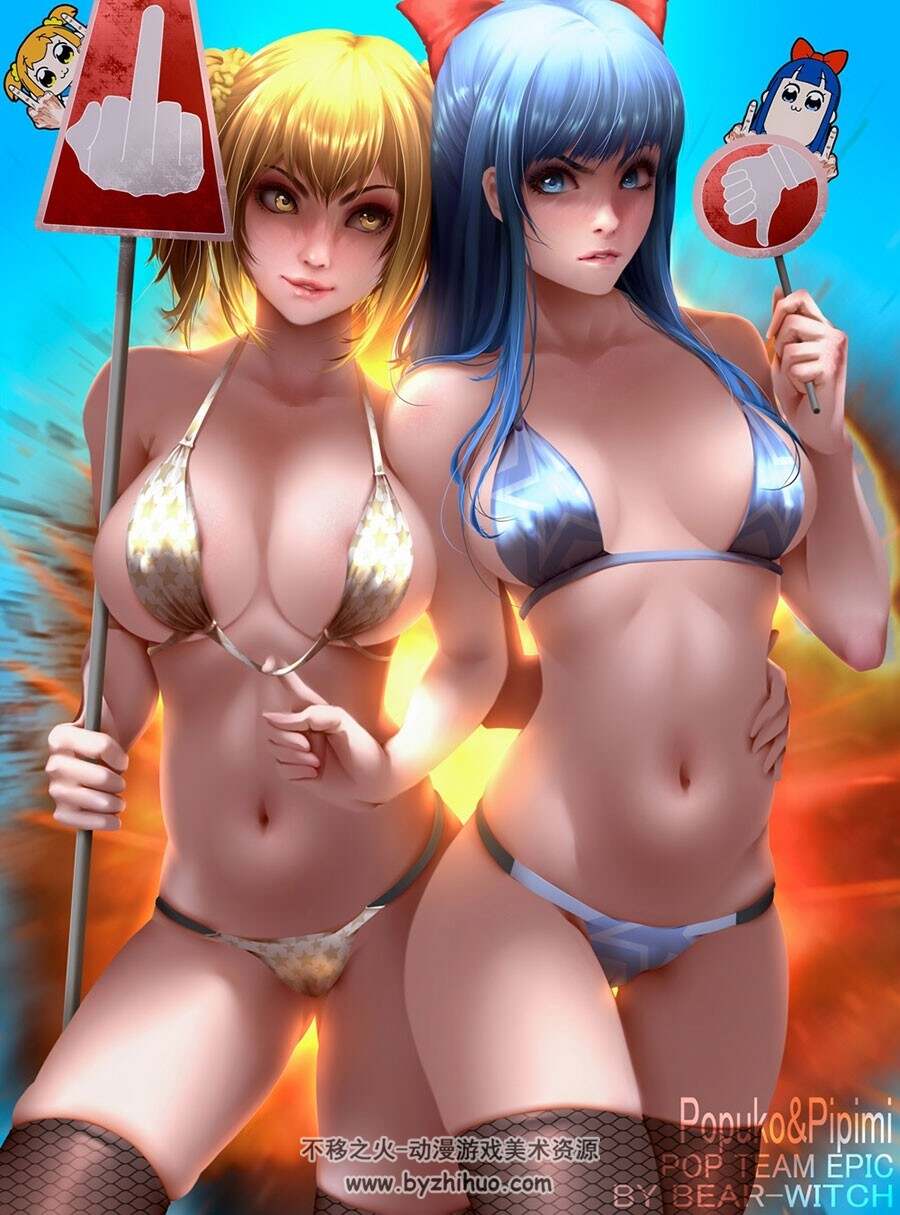 p站画师bearwitch 原画插画福利合集百度云下载 254P
