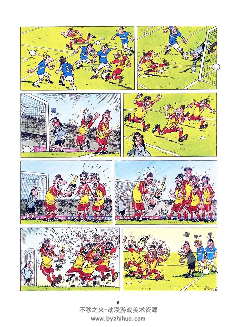 Les Foot Furieux 第1册 Gurcan Gursel 足球题材卡通法语漫画