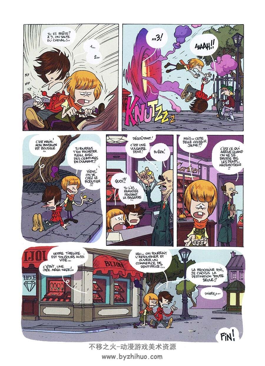 Les Chrono Kids 第3册 Zep - Stan - Vince 手绘儿童卡通彩色冒险漫画