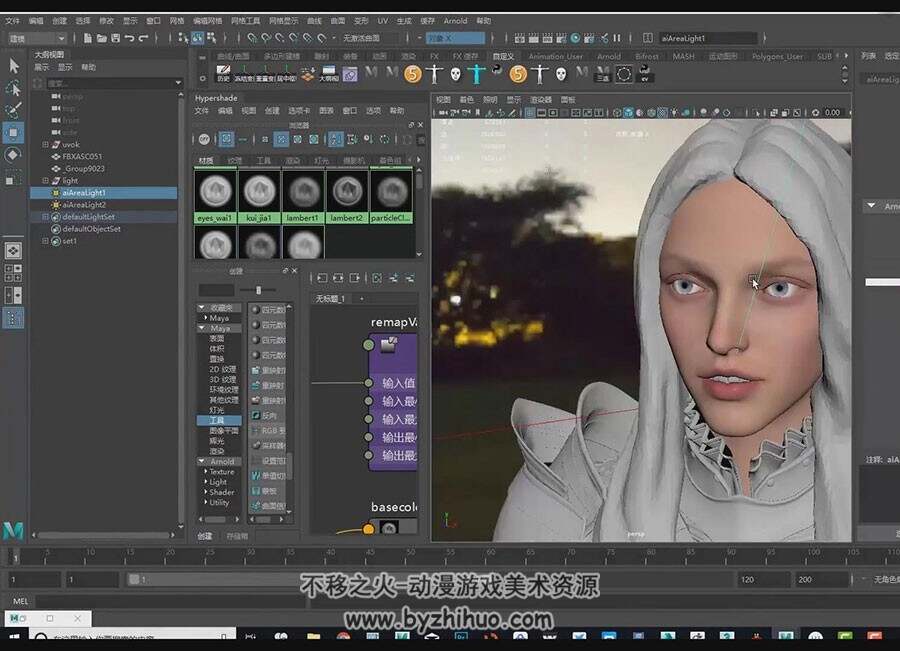 3D 幻想风女骑士  影视级角色全流程制作视频教程 附源文件
