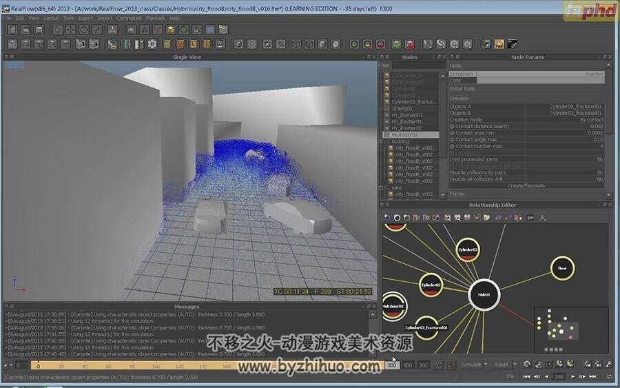 Realflow 流体动力学模拟软件 高级教学视频教程 附源文件