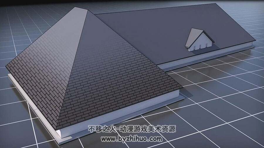 Revit 屋顶3D模型 制作流程视频教程 附源文件