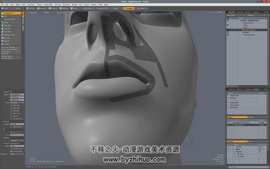 Modo 3D角色造型建模制作视频教程 附源文件
