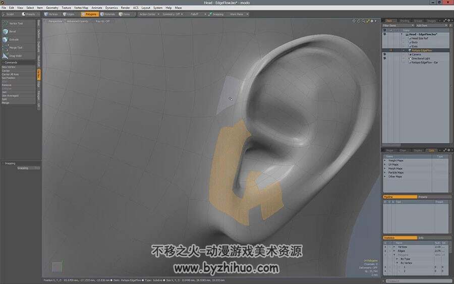 Modo 3D角色造型建模制作视频教程 附源文件