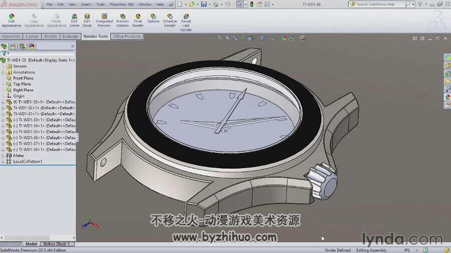 SolidWorks 2013 产品逼真渲染教学视频教程 附源文件