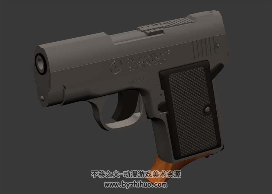 现代热武器各式手枪3DMax模型下载