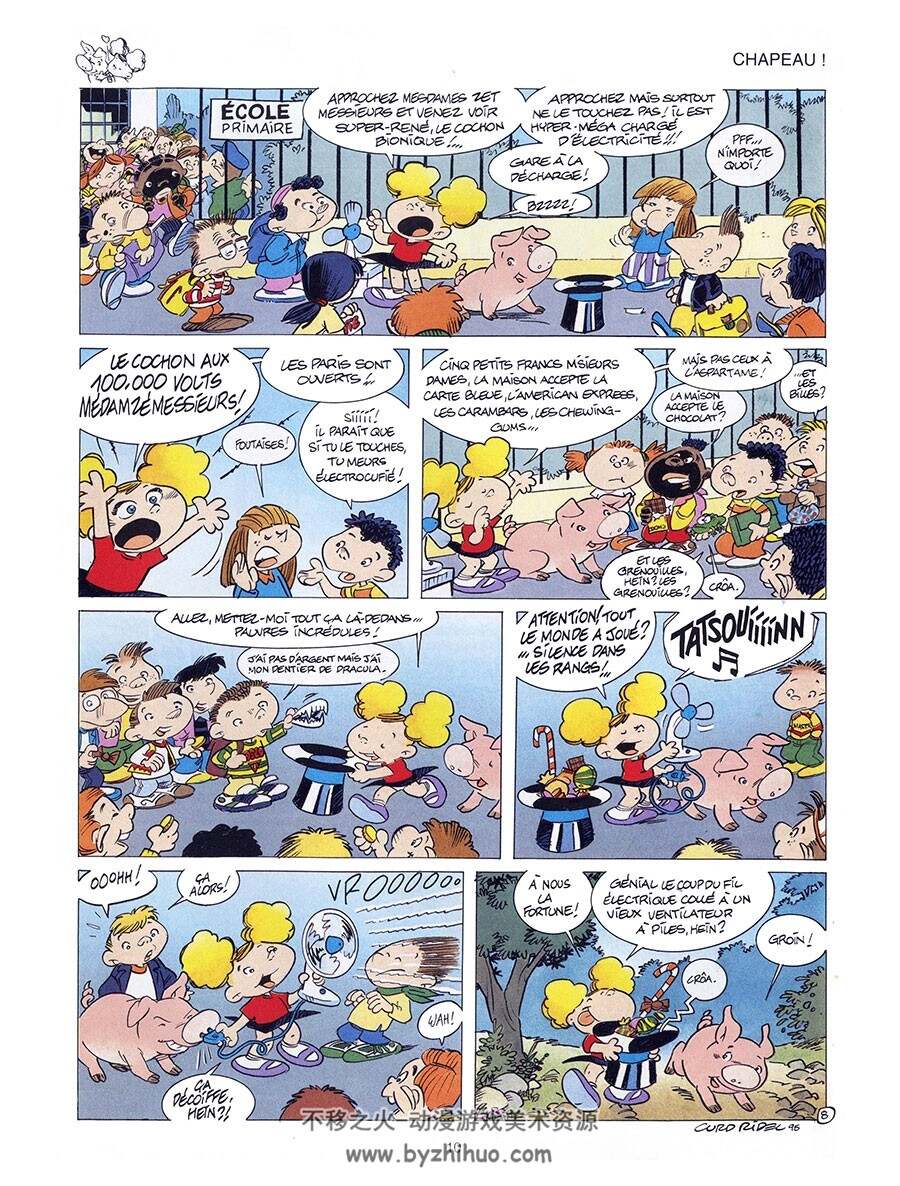 Angèle & René - Copains Comme Cochons 第1册 Curd Ridel 儿童法语漫画