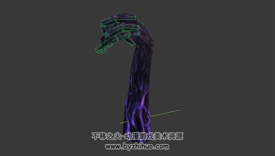 魔幻类肢体怪物鬼手魔手3DMax模型攻击动作分享下载