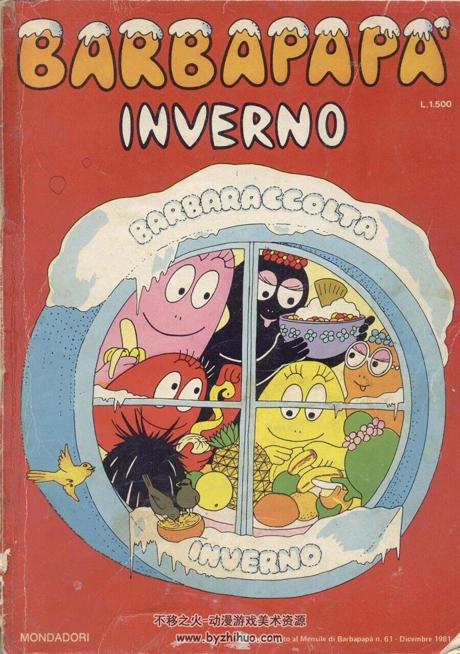 Barbapapà - Raccolta Inverno 全一册 巴巴爸爸儿童漫画 意大利语版