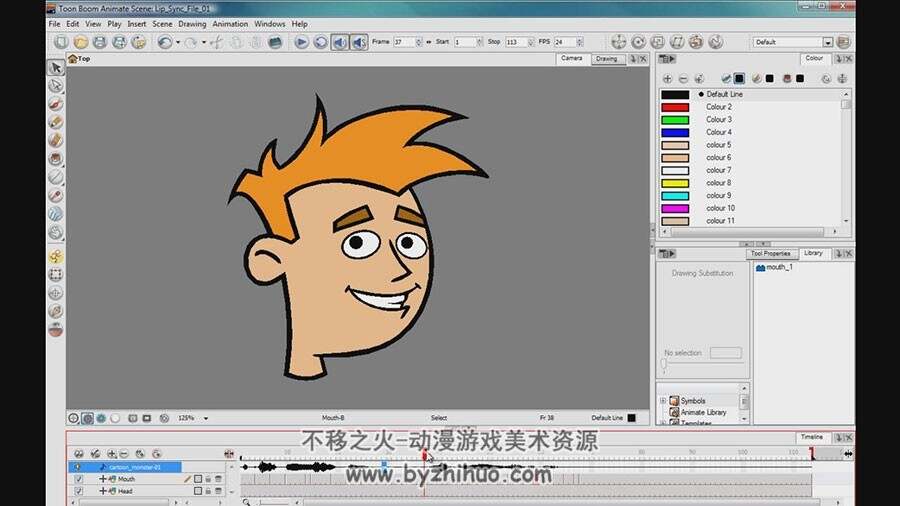Toon Boom Animate 表情动画视频教程 口型同步动画技术 附源文件