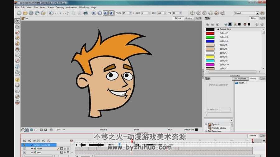 Toon Boom Animate 表情动画视频教程 口型同步动画技术 附源文件