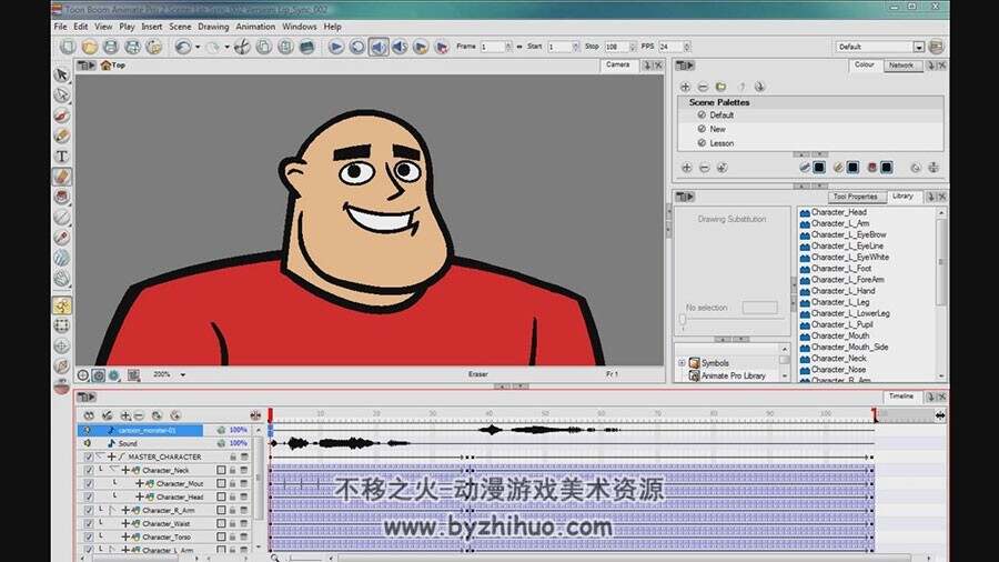 Toon Boom Animate 表情动画视频教程 口型同步动画技术 附源文件