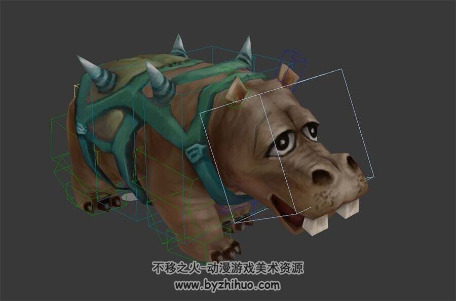 游戏动物宠物妖怪3DMax模型下载合集待机 攻击 移动动作带绑定分享