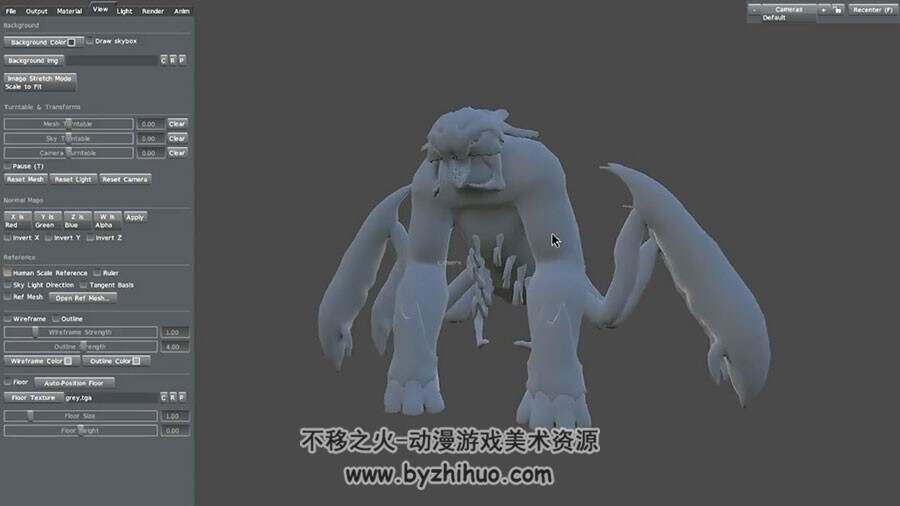 ZBrush雕刻怪物视频教程 恐怖的怪物建模雕刻教学 附源文件