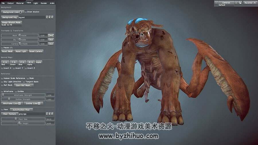 ZBrush雕刻怪物视频教程 恐怖的怪物建模雕刻教学 附源文件