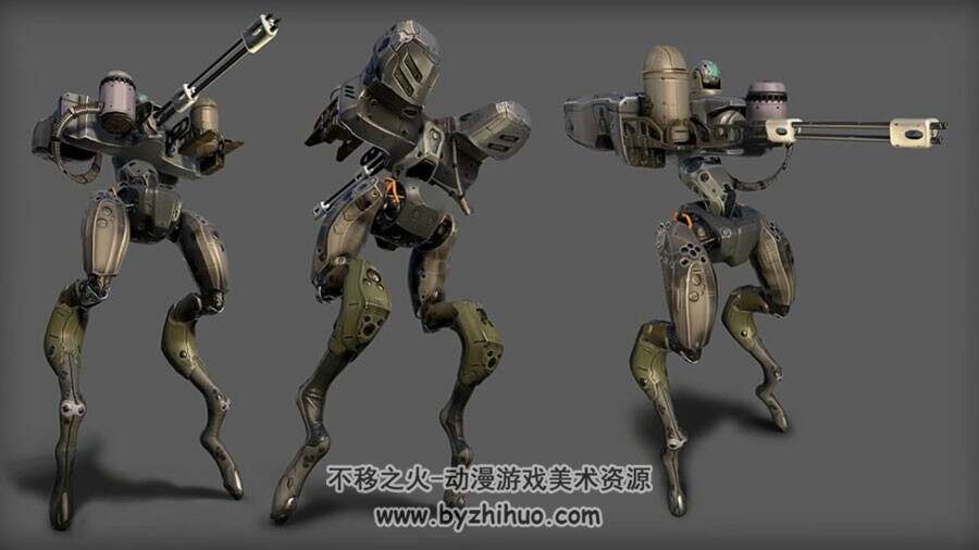 ZBrush纹理映射视频教程 科幻机器人纹理贴图视频教学 附源文件