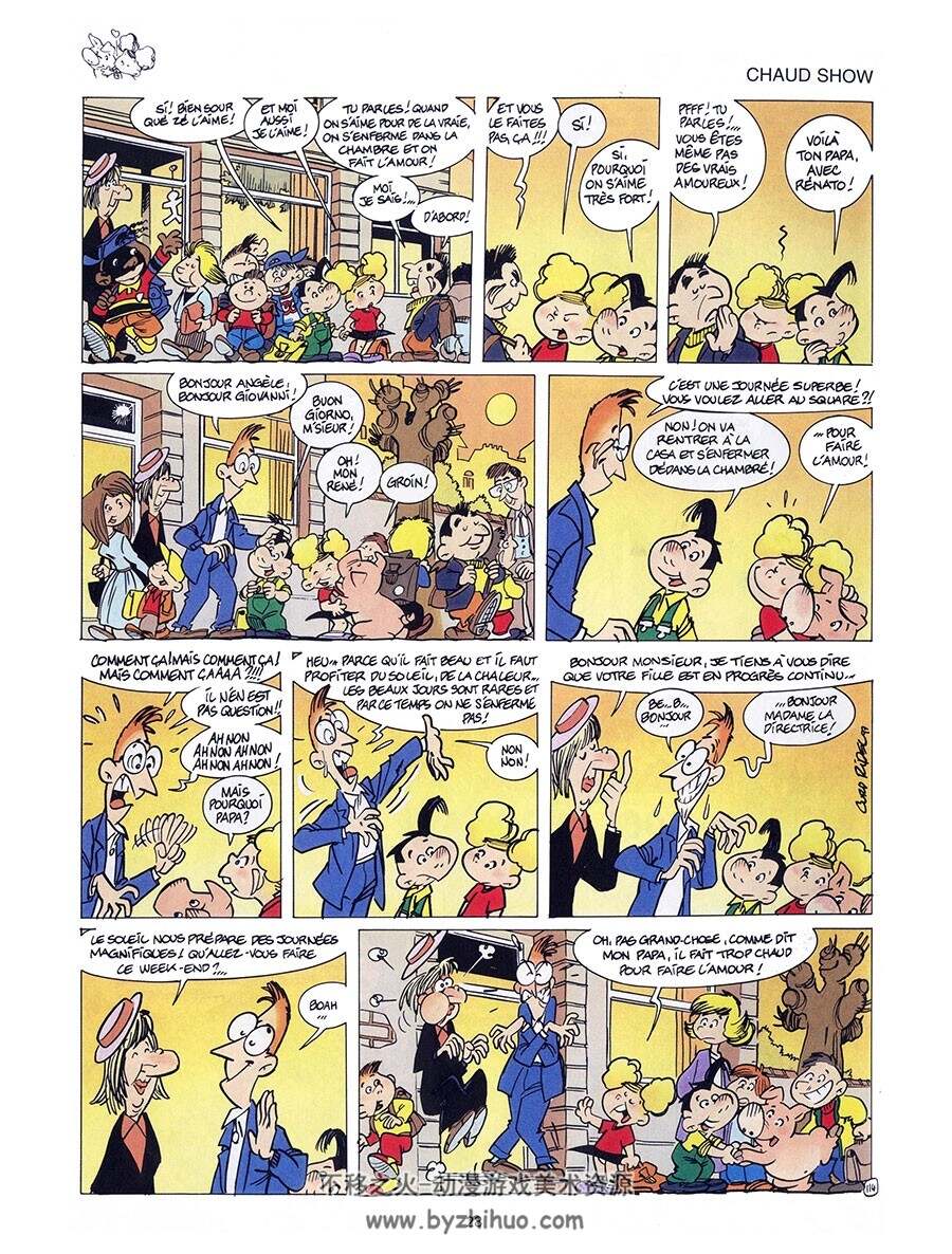 Angèle & René - Cochon Qui S'en Dedit 第3册 Curd Ridel 卡通儿童彩色法语漫画