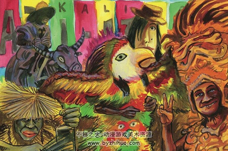 Le Carnaval des Animaux 全一册 法语手绘彩色动物拟人漫画