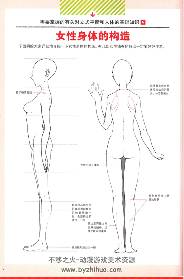 [插画教程]漫画初学者入门教程 女性角色的画法