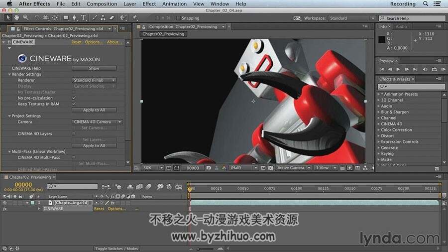 After Effects CINEMA 4D精简版基础核心视频教程 附源文件