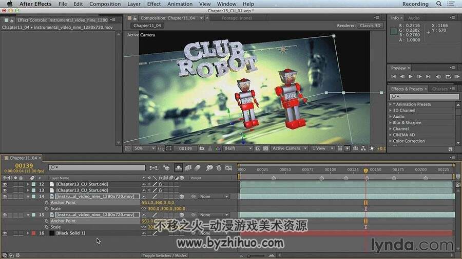 After Effects CINEMA 4D精简版基础核心视频教程 附源文件
