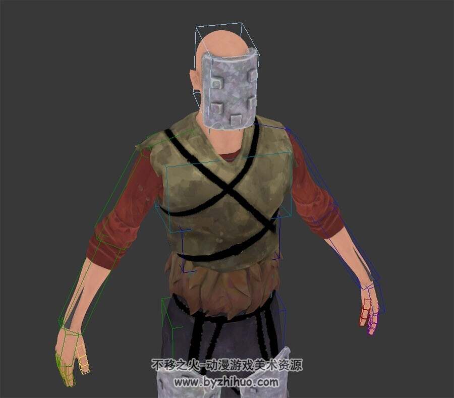 赦免者角色人物BarbarianSet3DMax高精模型下载