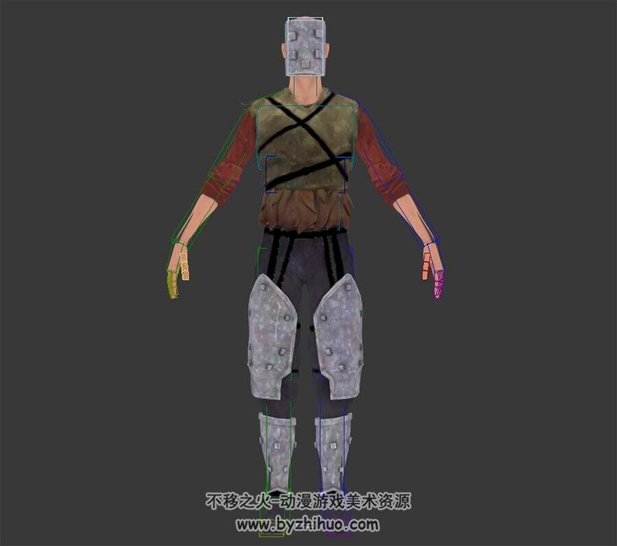 赦免者角色人物BarbarianSet3DMax高精模型下载