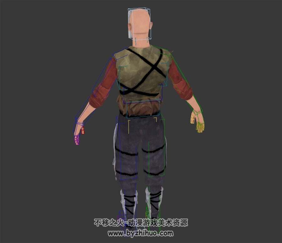 赦免者角色人物BarbarianSet3DMax高精模型下载