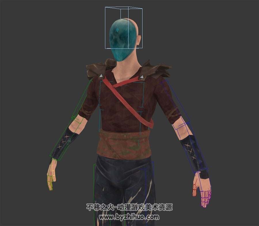 赦免者人物角色男RisrynSet3DMax模型带绑定下载