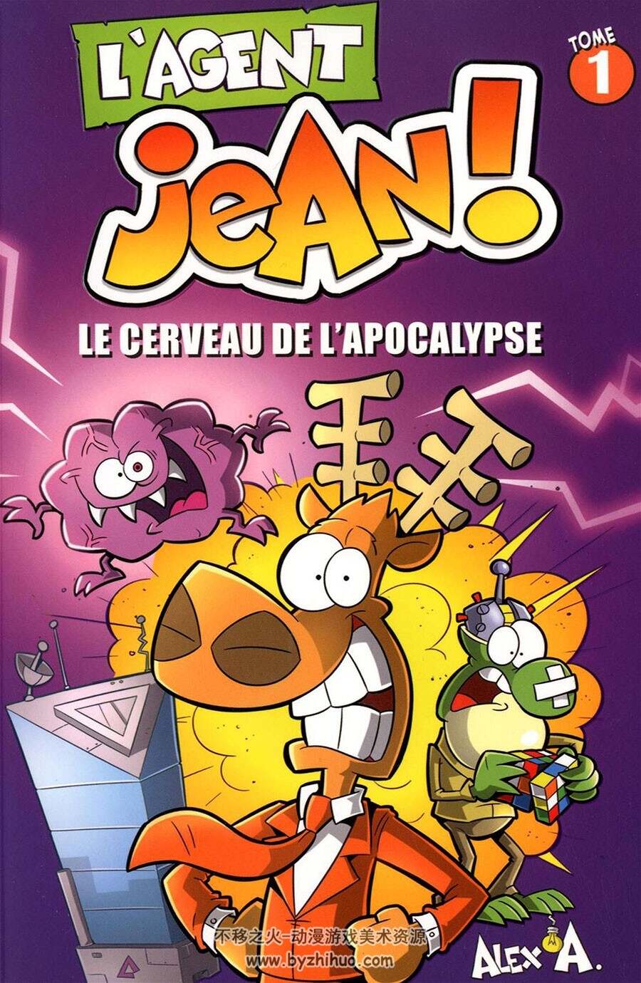 L'agent Jean 1-2册 Alex A. 动物拟人卡通彩色搞笑法语漫画