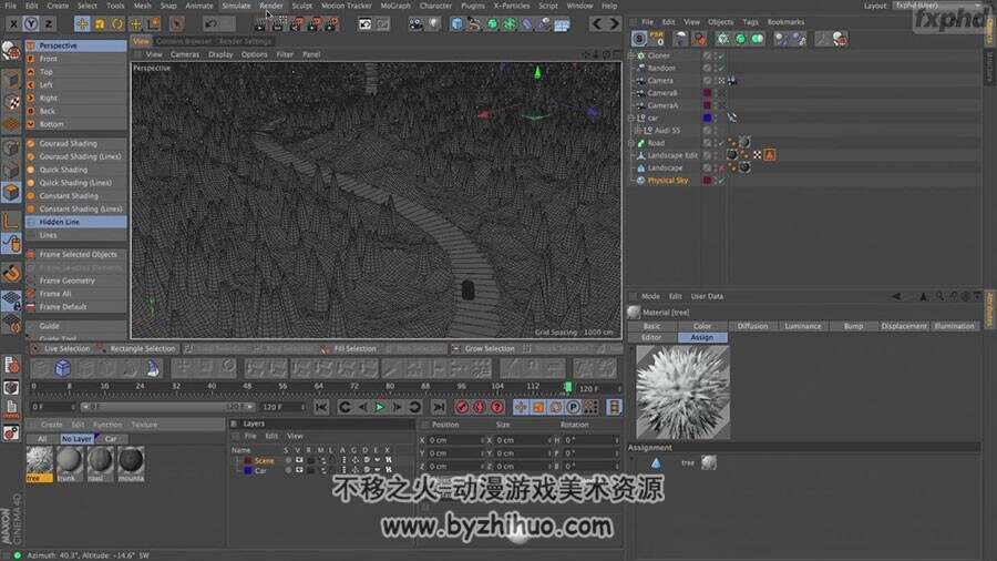 C4D材质着色器视频教程 软件技术实例教学 附源文件