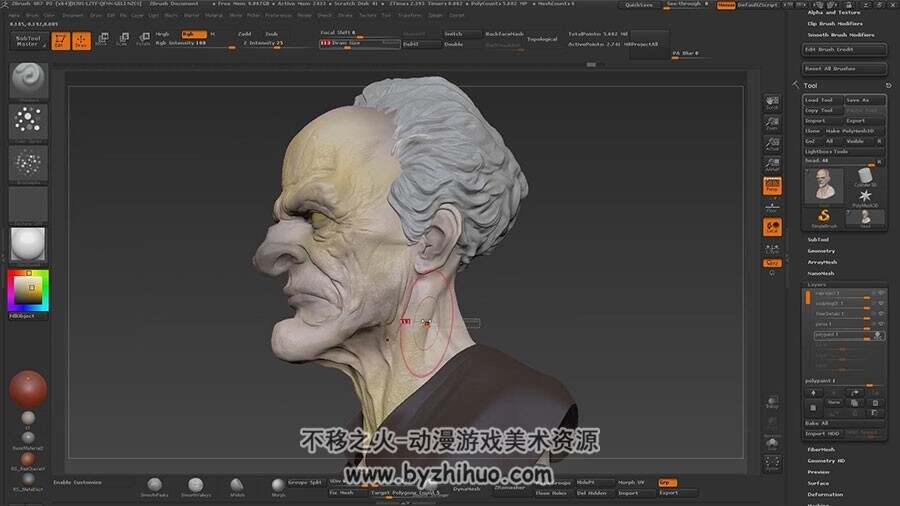 Modo & ZBrush模型制作视频教程 超精细角色建模教学