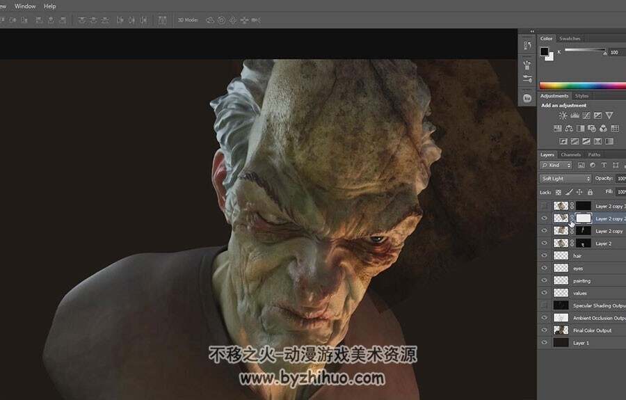 Modo & ZBrush模型制作视频教程 超精细角色建模教学