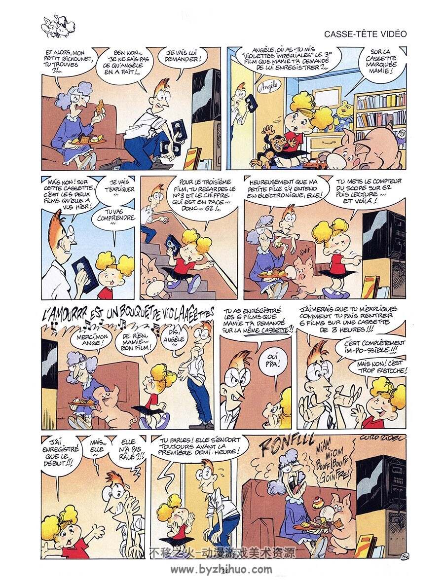 Angèle & René - Le Goret Vous Salue Bien 第4册 Curd Ridel 卡通儿童彩色漫画
