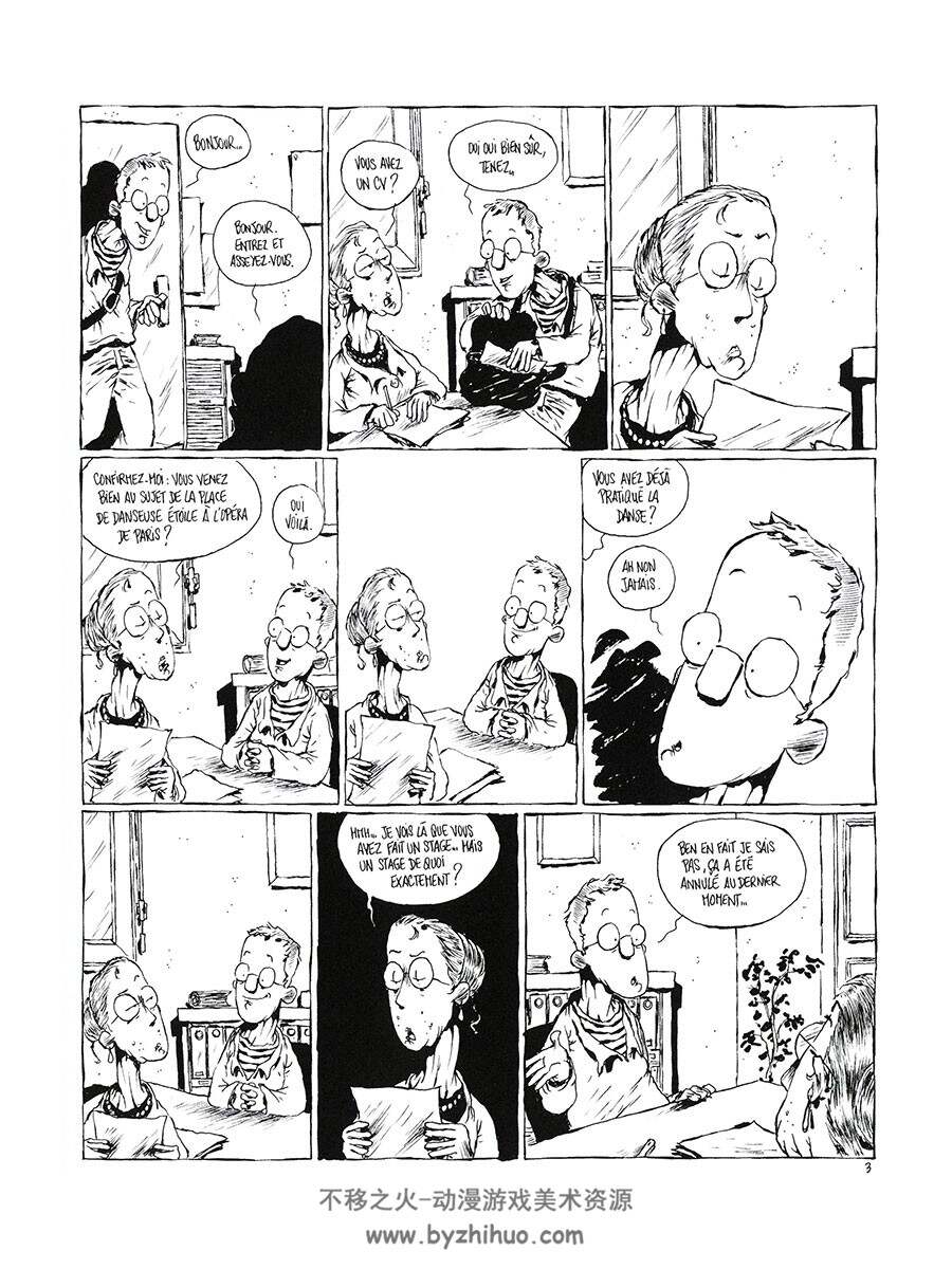 La clôture 第1册 Fabcaro 黑白卡通搞笑法语漫画 网盘资源下载