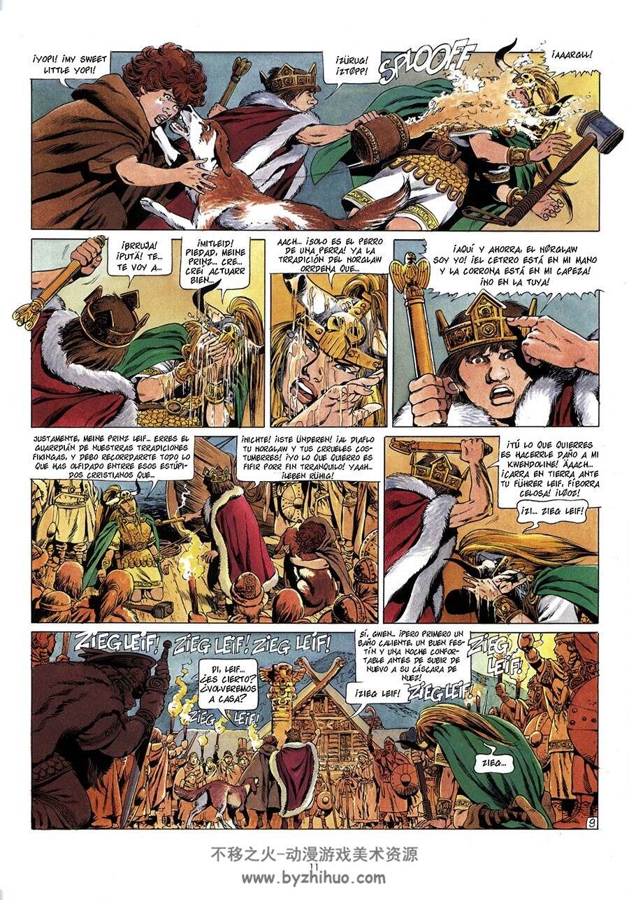 Crónicas Bárbaras 1-6册 De Jean - Yves Mitton 西班牙语古代风格漫画