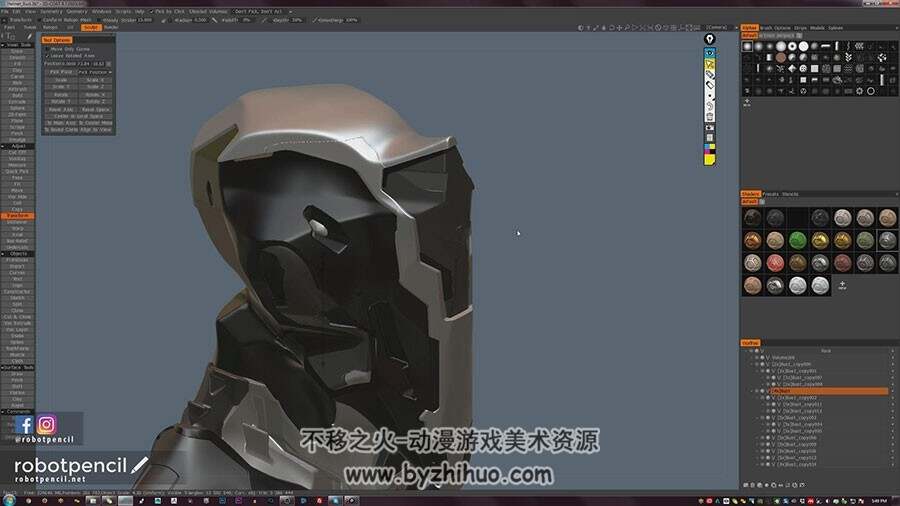 3DCoat角色雕刻教学 角色建模入门基础视频教程 附源文件