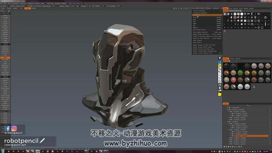 3DCoat角色雕刻教学 角色建模入门基础视频教程 附源文件
