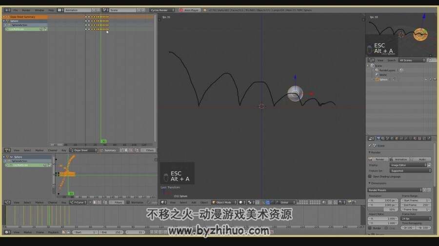 Blender动画视频教程 入门基础教学视频