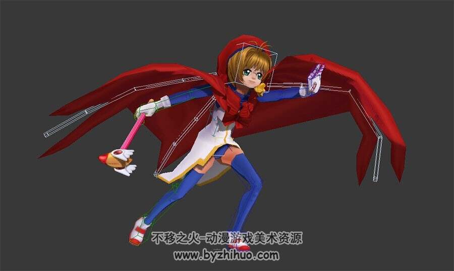 日式3D角色模型合集带骨骼动作全套分享下载