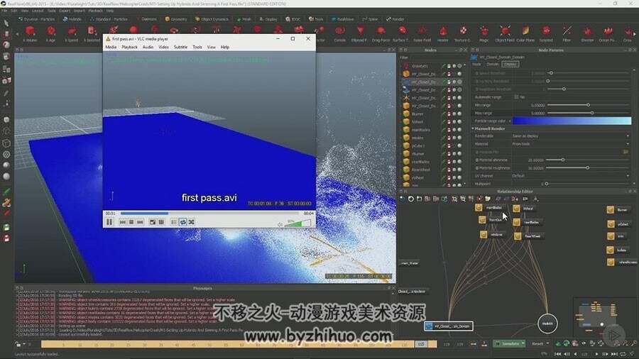 Maya RealFlow海洋制作视频教程 大海场景制作渲染技术教学 附源文件