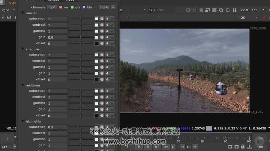 XGen Renderman森林植物视频教程 野外场景制作教学 附源文件