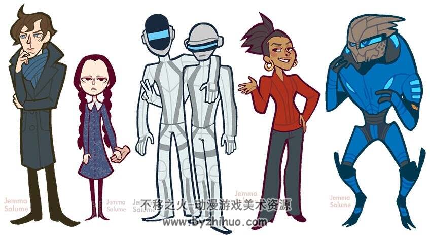 oxboxer矢量画法动漫角色生物动物原画设定参考图片美术素材下载参考 283P