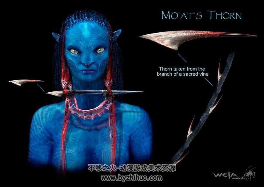 阿凡达 Avatar 影视角色人物武器道具原画图片素材下载 87P