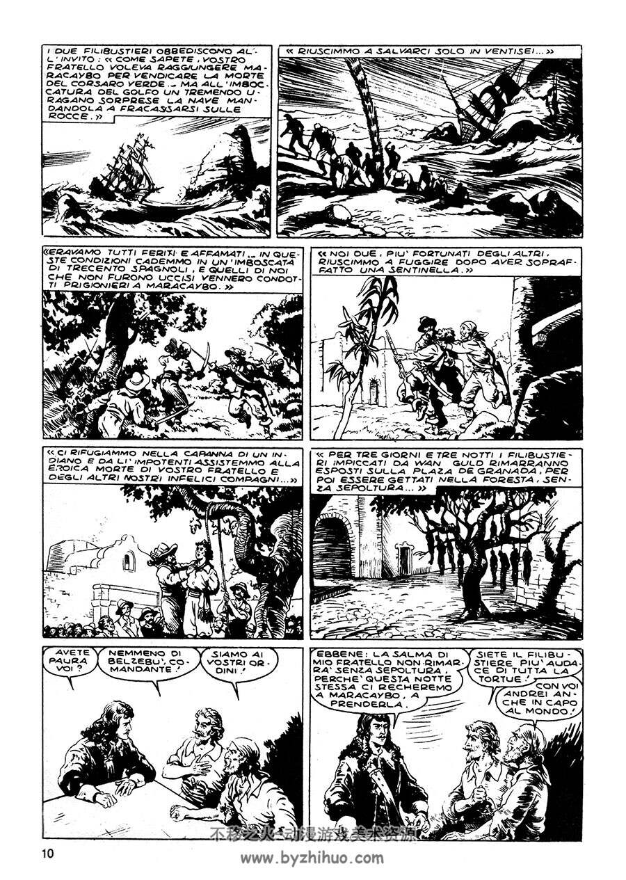 Il Corsaro Nero - La Regina Dei Caraibi 全一册 Emilio Salgari 意大利语老漫画