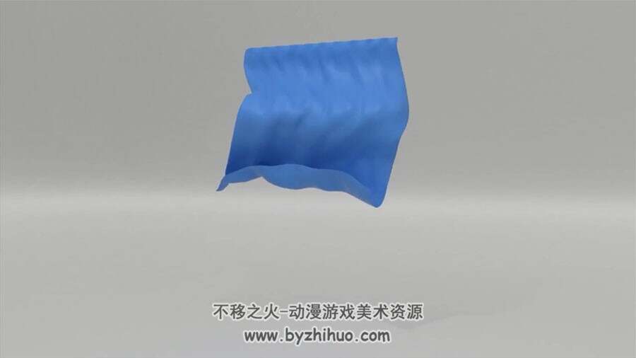 Blender布料仿真模拟视频教程 布料飘动下落破碎效果教学 附源文件