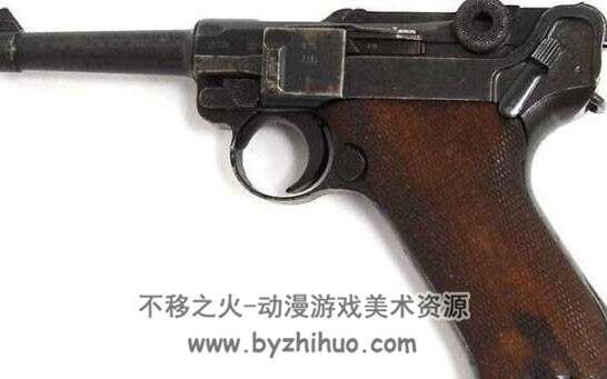 Luger Parabellum 老式手枪3D模型下载